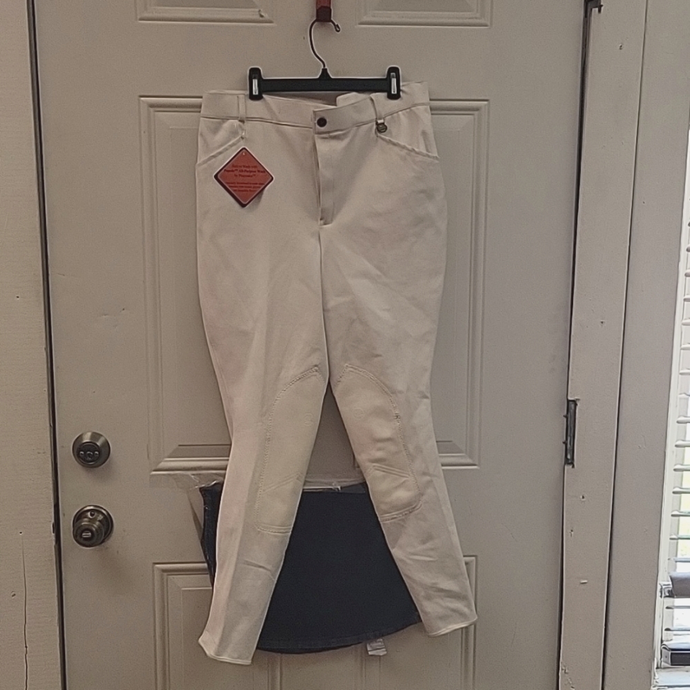 White riding pants